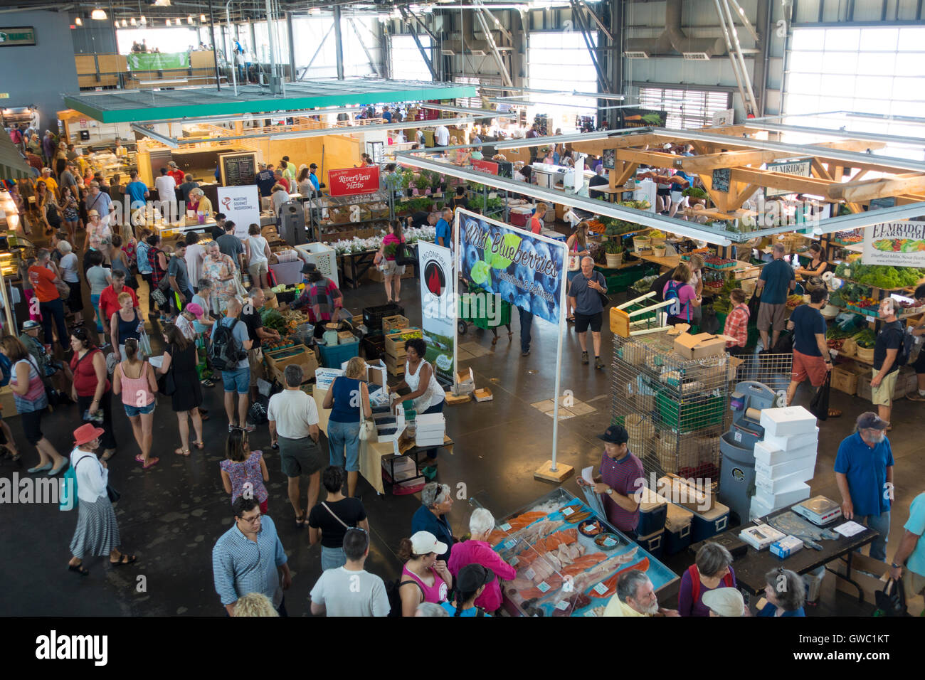 Halifax seaport farmers market Nova Scotia Canada Stock Photo Alamy