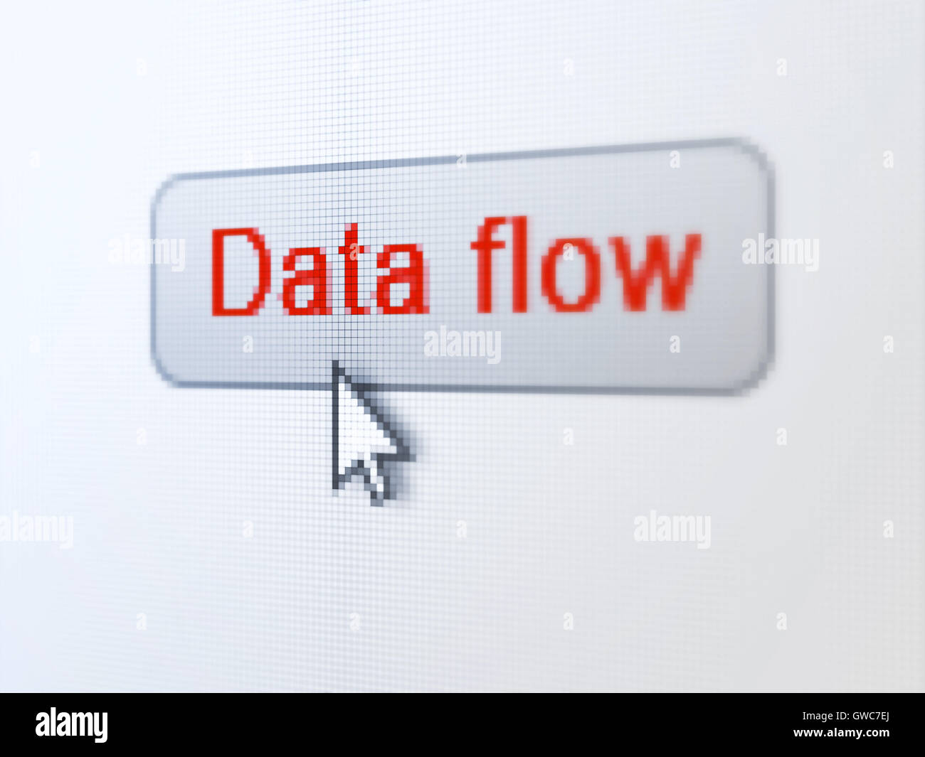 Data concept: Data Flow on digital button background Stock Photo - Alamy