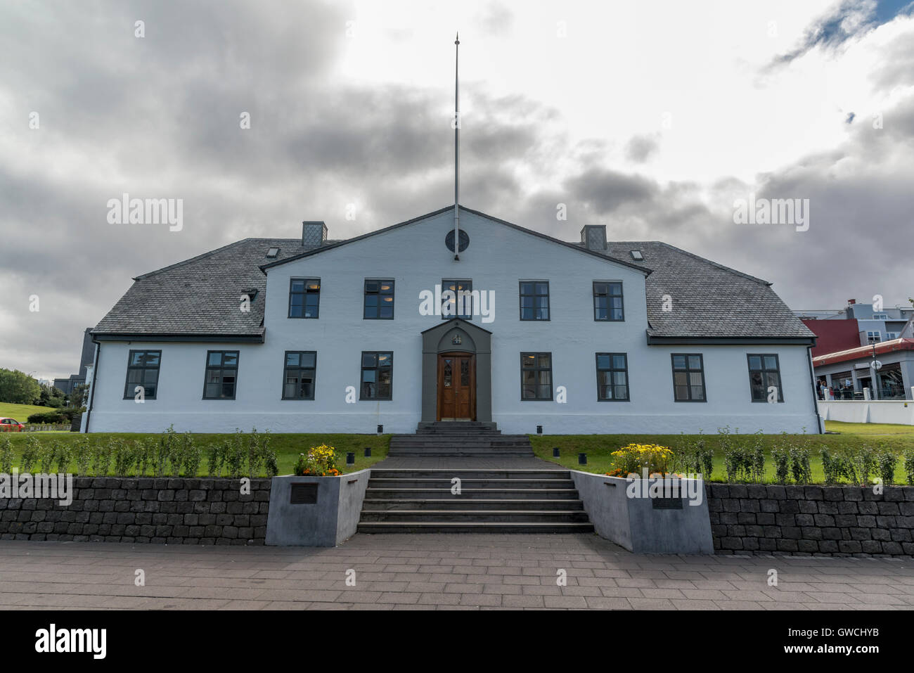 Prime ministers house reykjavik iceland Stock Photo