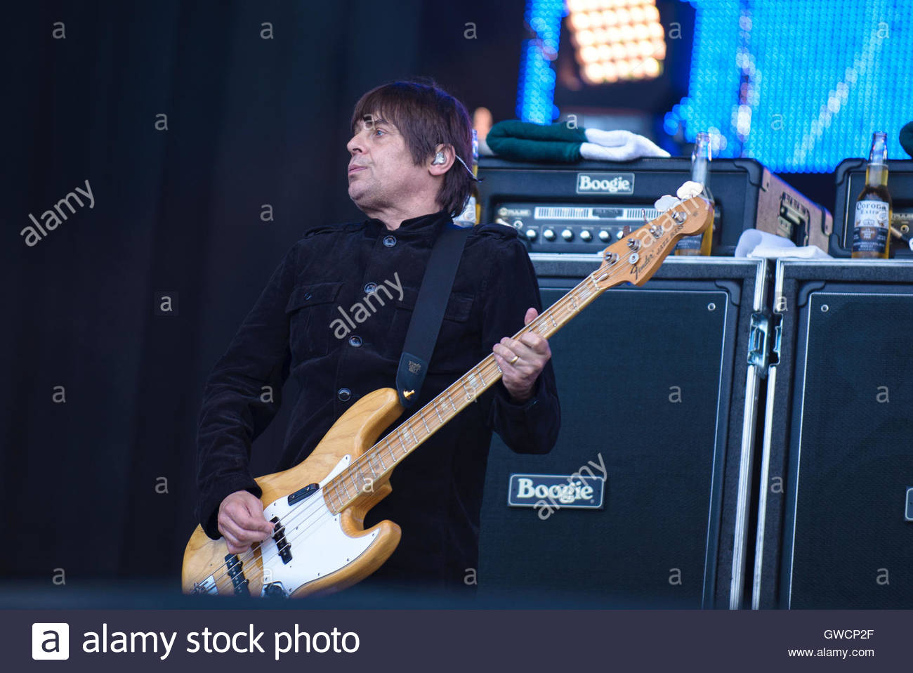 Gary 'Mani' Mounfield of The Stone Roses performing at Marlay Park