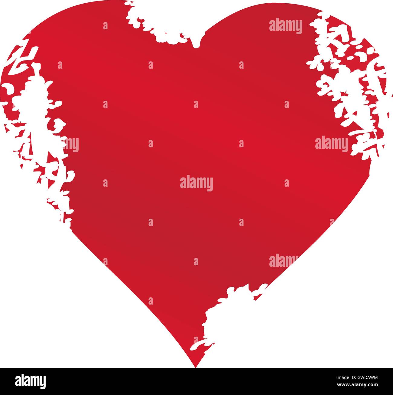 vector illustration of a red grunge heart Stock Vector Image & Art - Alamy