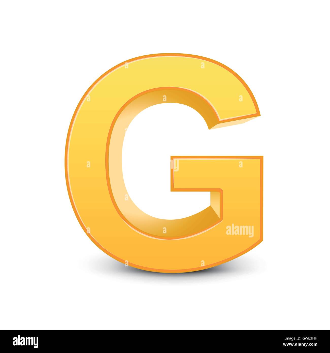 yellow letter g