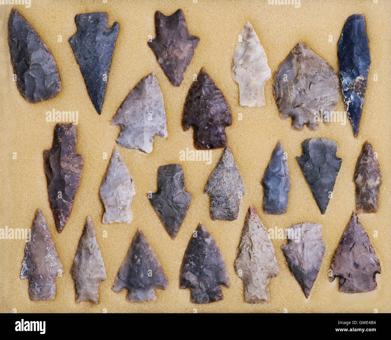 real american indian arrowheads found in dripping springs texas GWE4B4