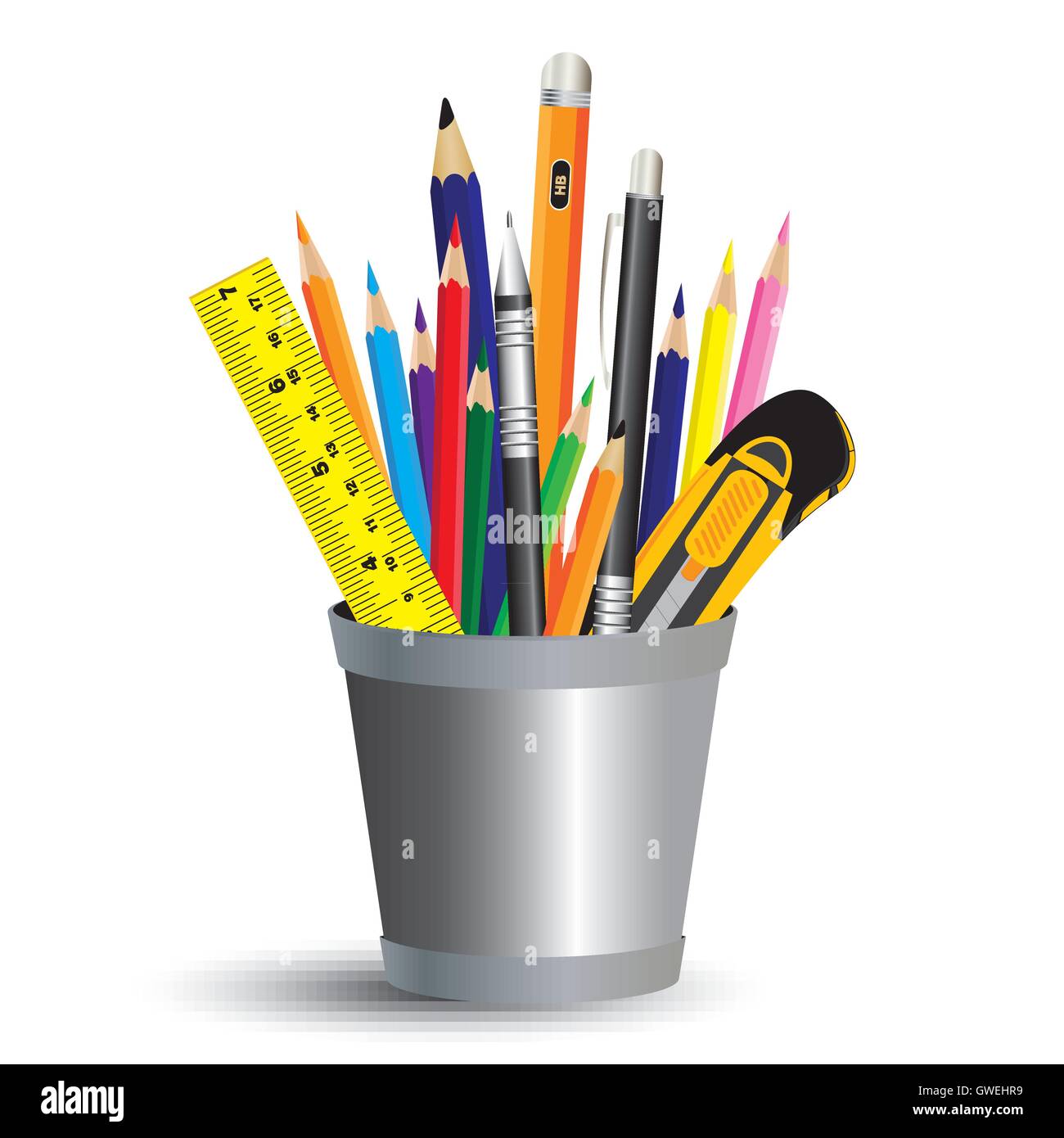 Emoji Icons Stationery Set Pen Pencil Ruler Sharpener & Eraser School Gift 