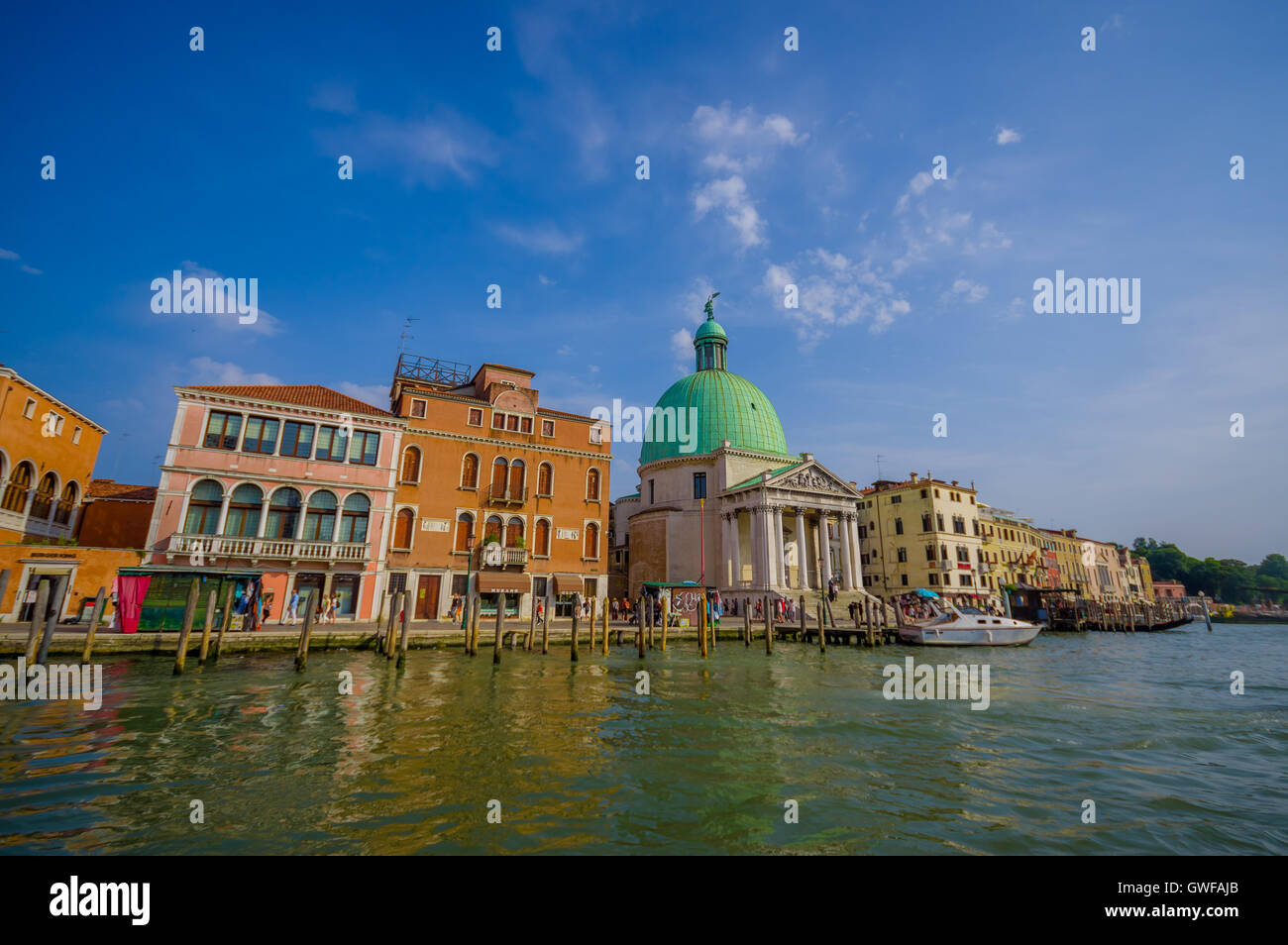Nice summer venetian canal view hi-res stock photography and images - Alamy