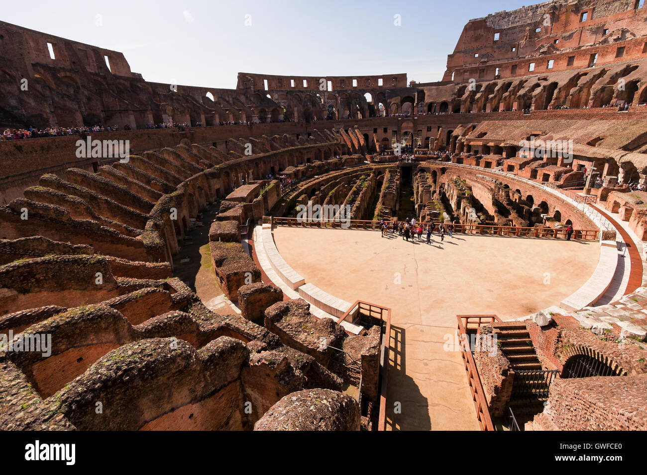 Rome, Italy - April 7, 2013: Ancient Roman Coliseum sees around 4 ...
