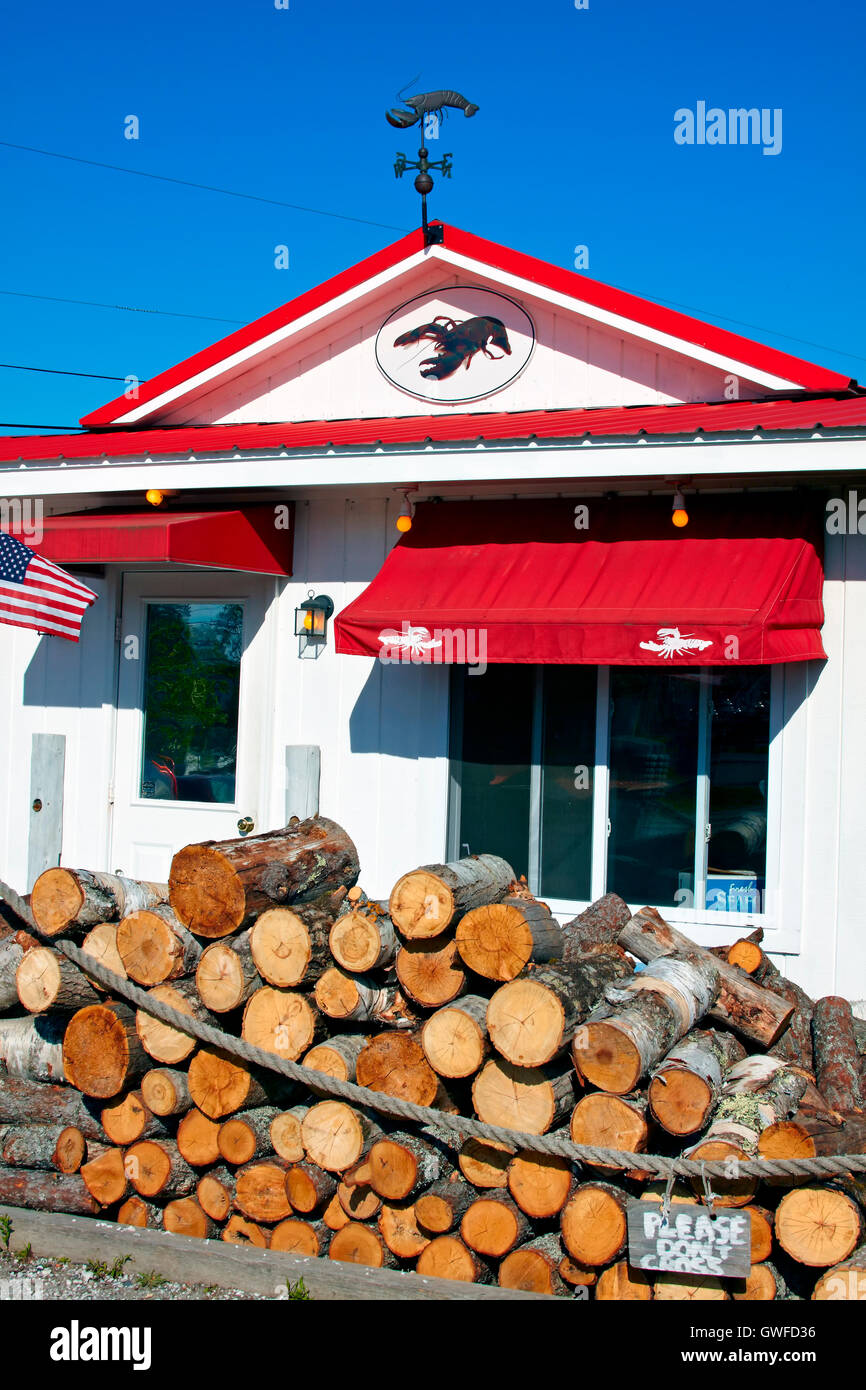 Lobster shack in Maine Stock Photo Alamy