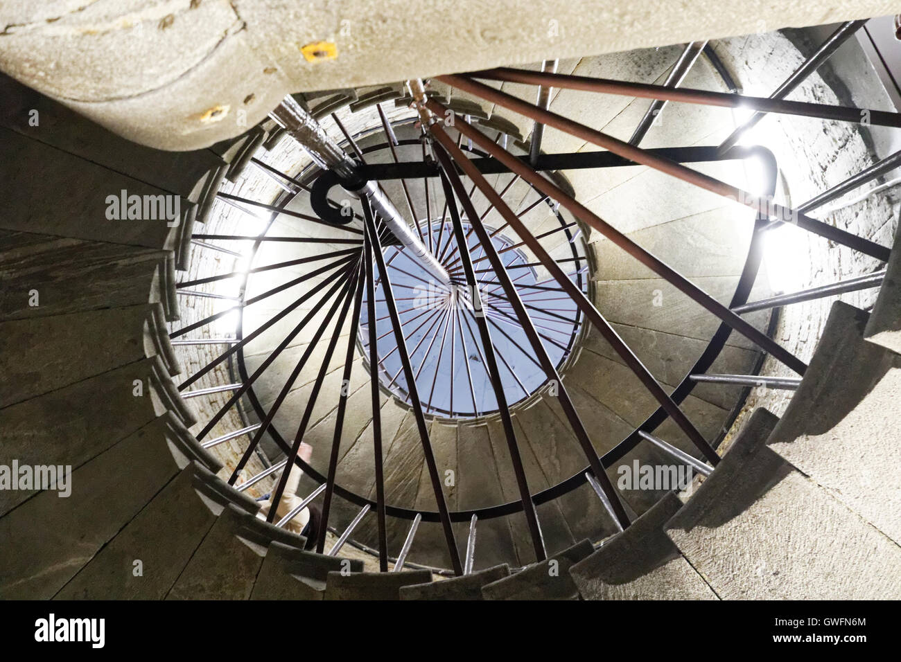 Spiral staircase inside of the Cathedral Stock Photo - Alamy