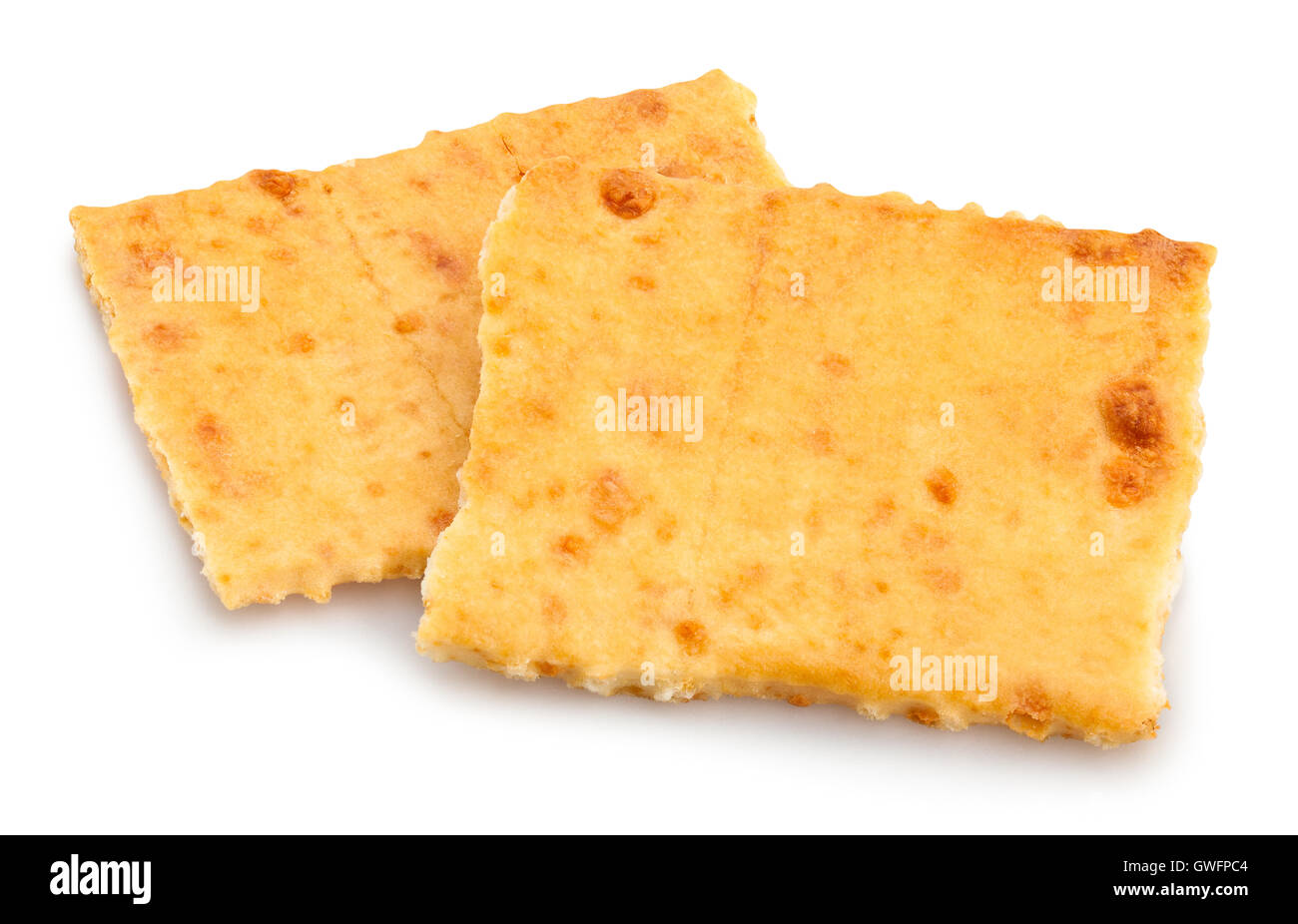 crackers isolated Stock Photo