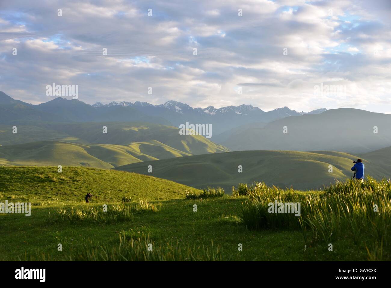 China. 13th Sep, 2016. Xinjiang, CHINA-July 10 2016:?(EDITORIAL?USE?ONLY.?CHINA?OUT) .The Nalati Grassland, located in Xinyuan county of the Ili Kazakh Autonomous Prefecture in northwest ChinaÂ¡Â¯s Xinjiang Uyghur Autonomous Region, is one of the four largest grassland in the world. It is a breathtakingly beautiful spot. © SIPA Asia/ZUMA Wire/Alamy Live News Stock Photo