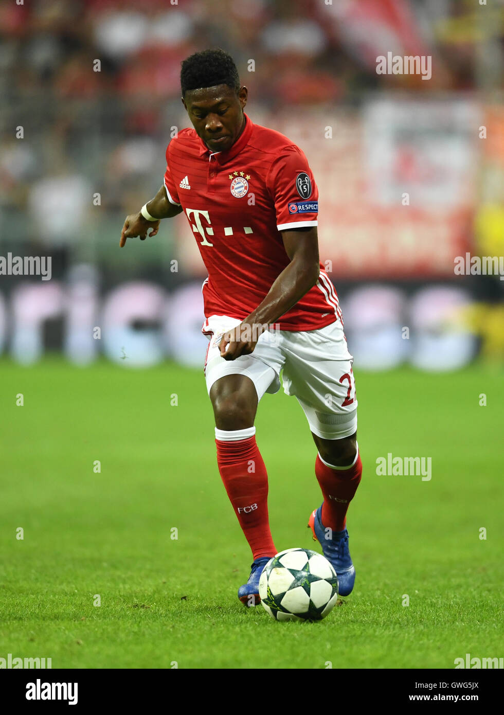 Bayern Munich's David Alaba in action during the Champions League Group ...