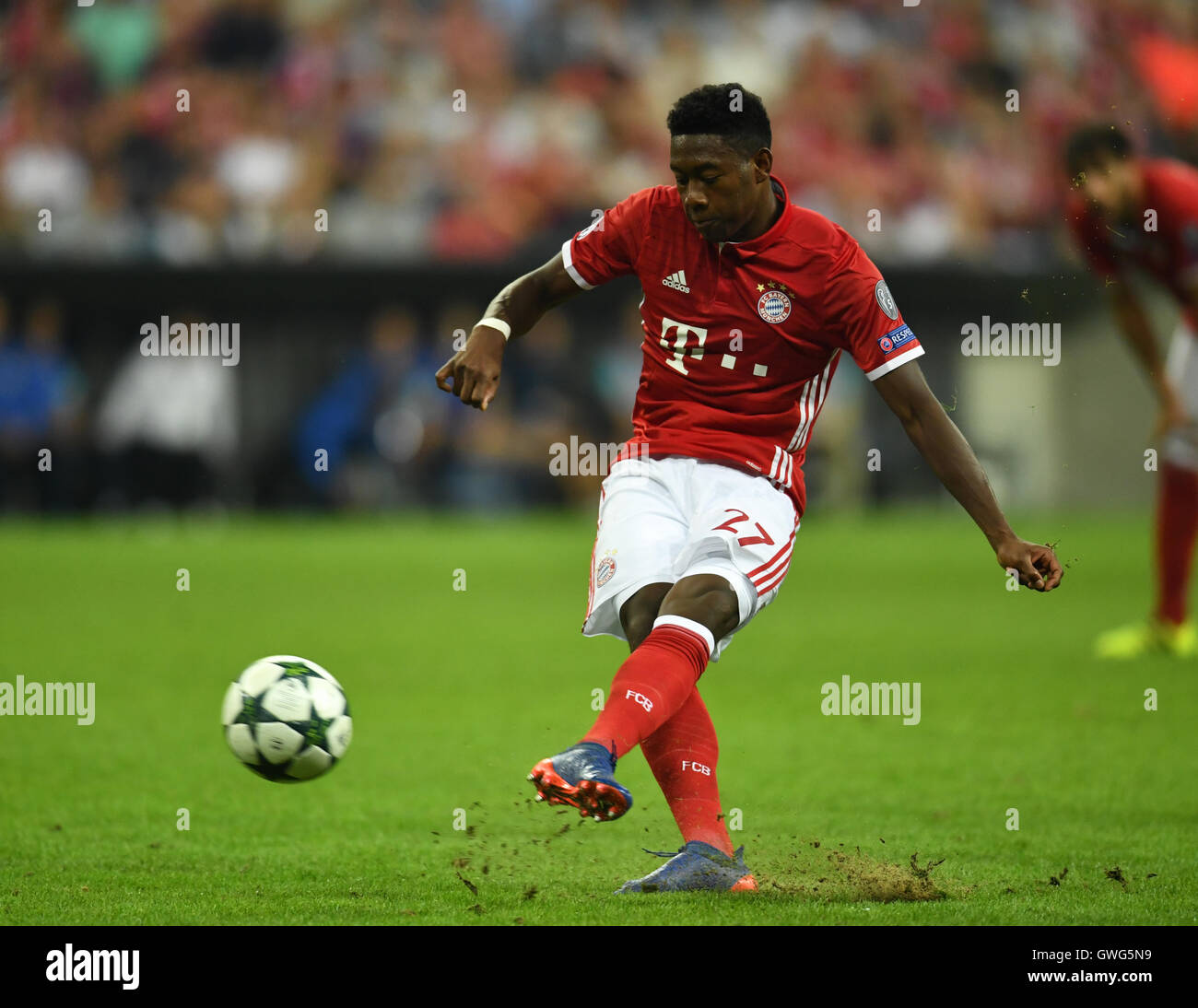 Munich, Germany. 13th Sep, 2016. Bayern Munich's David Alaba in action ...