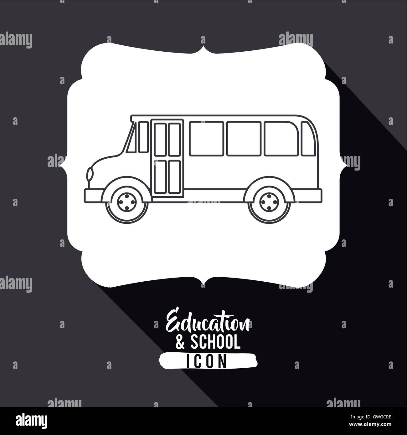 Inside school bus Stock Vector Images - Alamy
