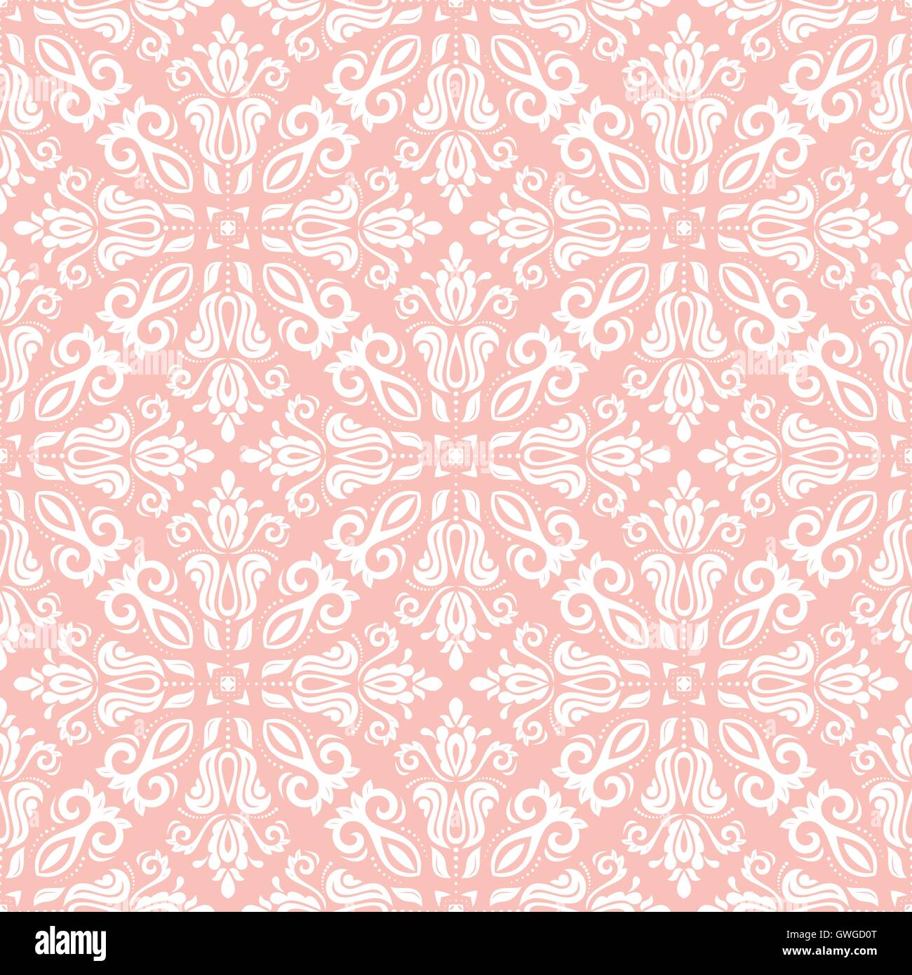 Seamless Vector Baroque Pattern Stock Vector Image & Art - Alamy