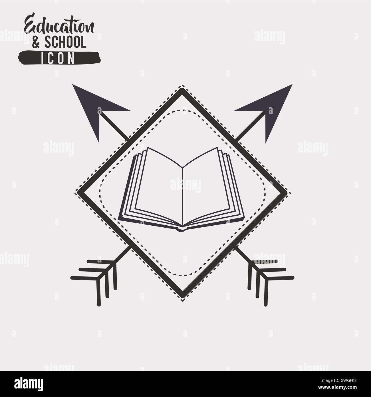 School book inside frame design Stock Vector Image & Art - Alamy