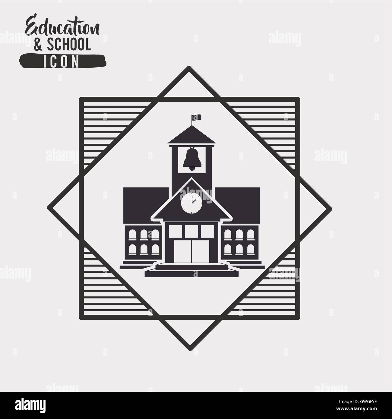School building inside frame design Stock Vector Image & Art - Alamy