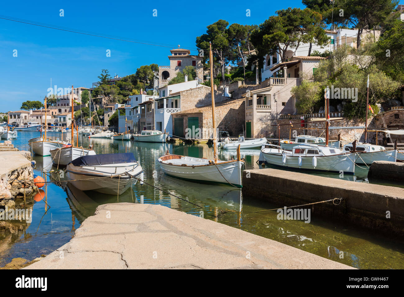 Village of Cala Figuera Mallorca Stock Photo