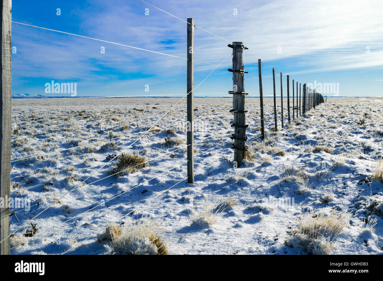 Life in the winter farm Stock Photo