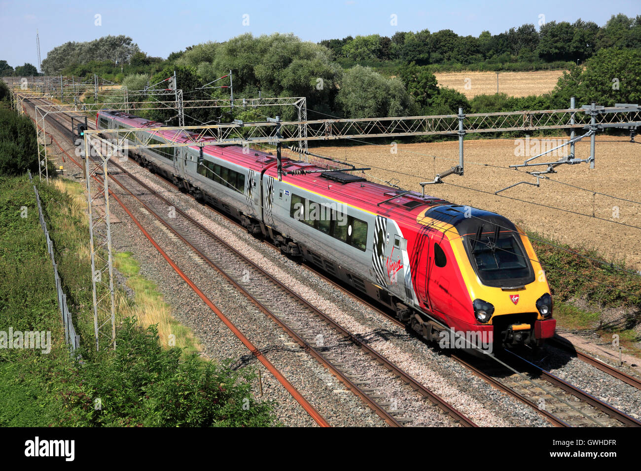 Voyager class, Virgin trains, Northampton to Rugby line