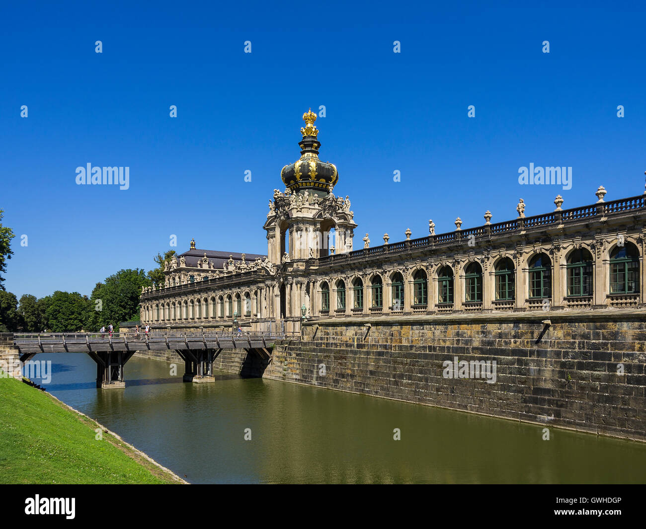 The Zwinger Palace in the city of Dresden, Saxony, Germany. Stock Photo