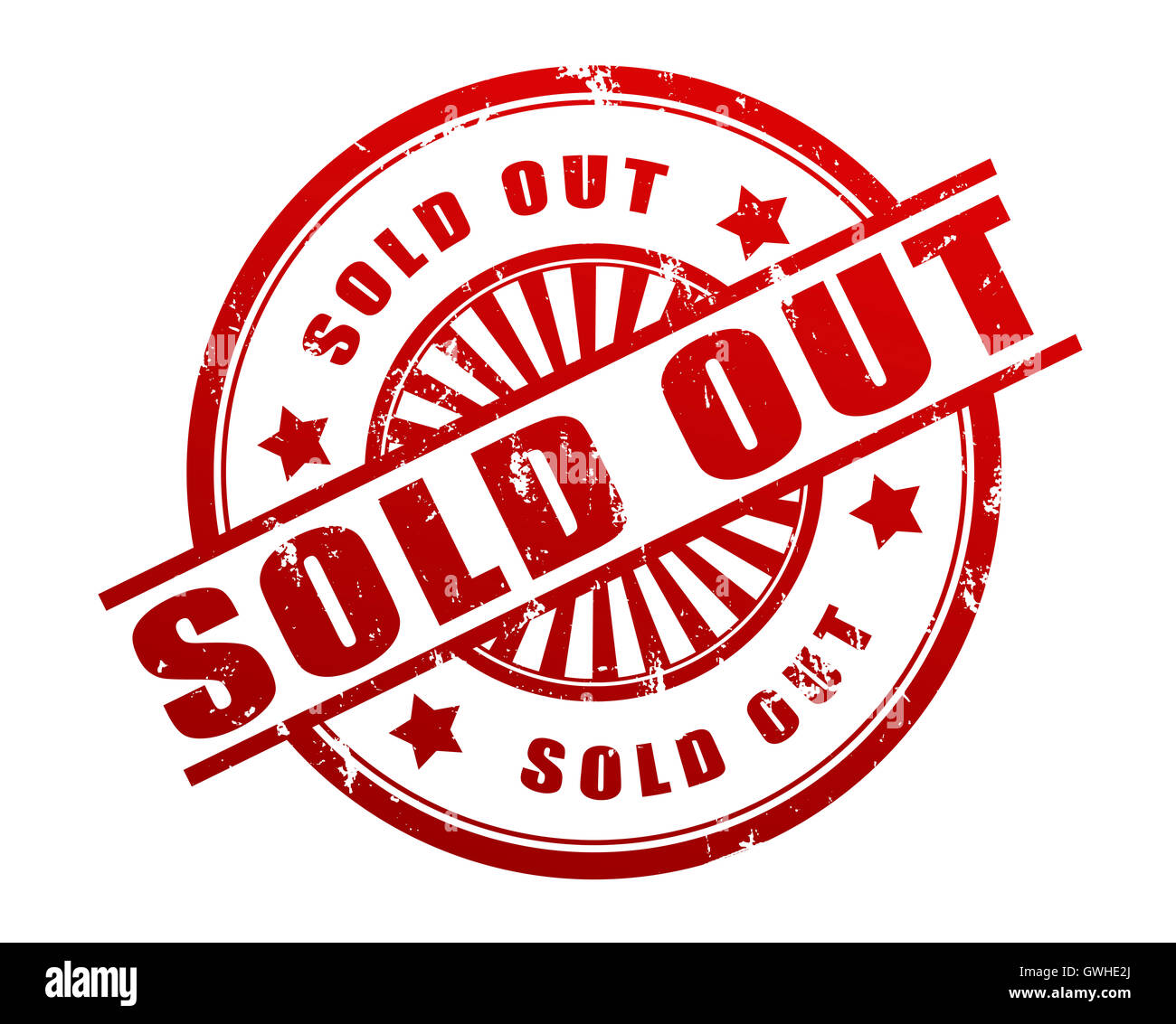 sold out stamp concept 3d illustration Stock Photo - Alamy