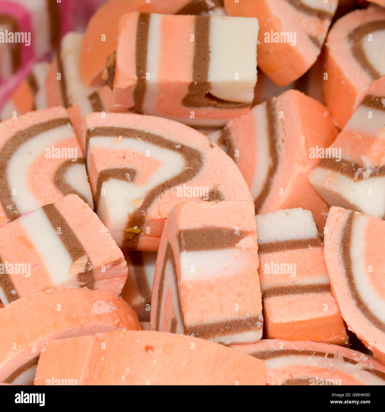 Fudge for sale at stall at Festival Stock Photo Alamy