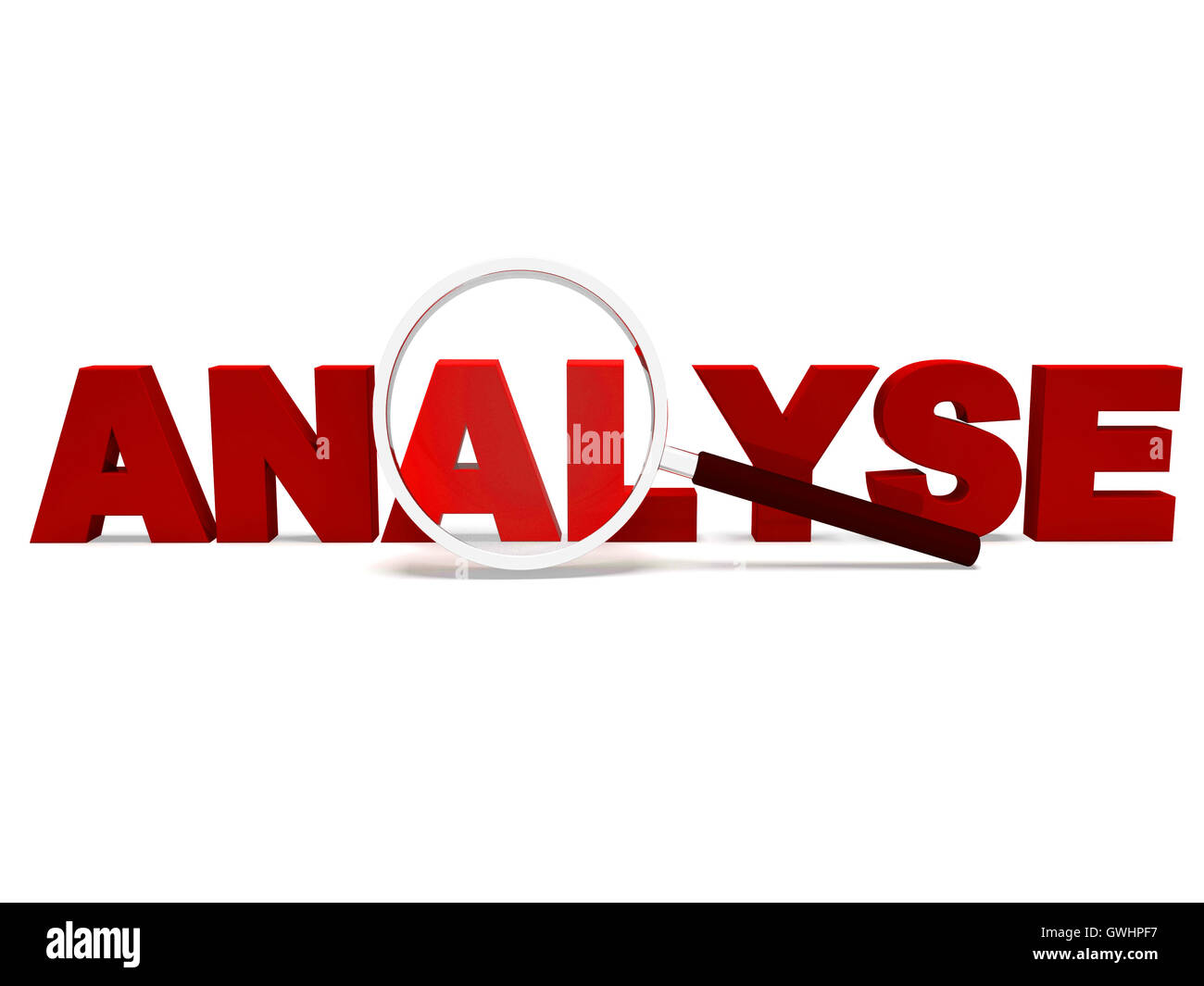 Analyse Word Shows Analytics Analysis Or Analyzing Stock Photo - Alamy