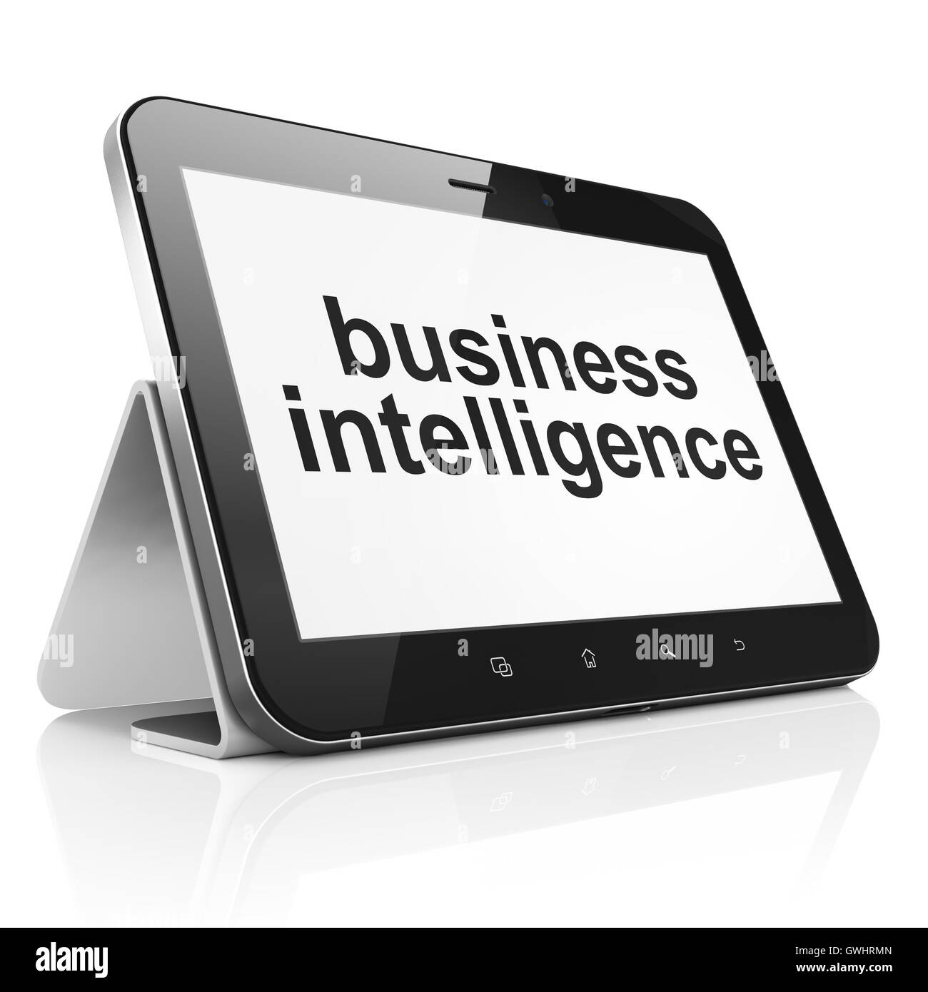 Finance concept: Business Intelligence on tablet pc computer Stock ...