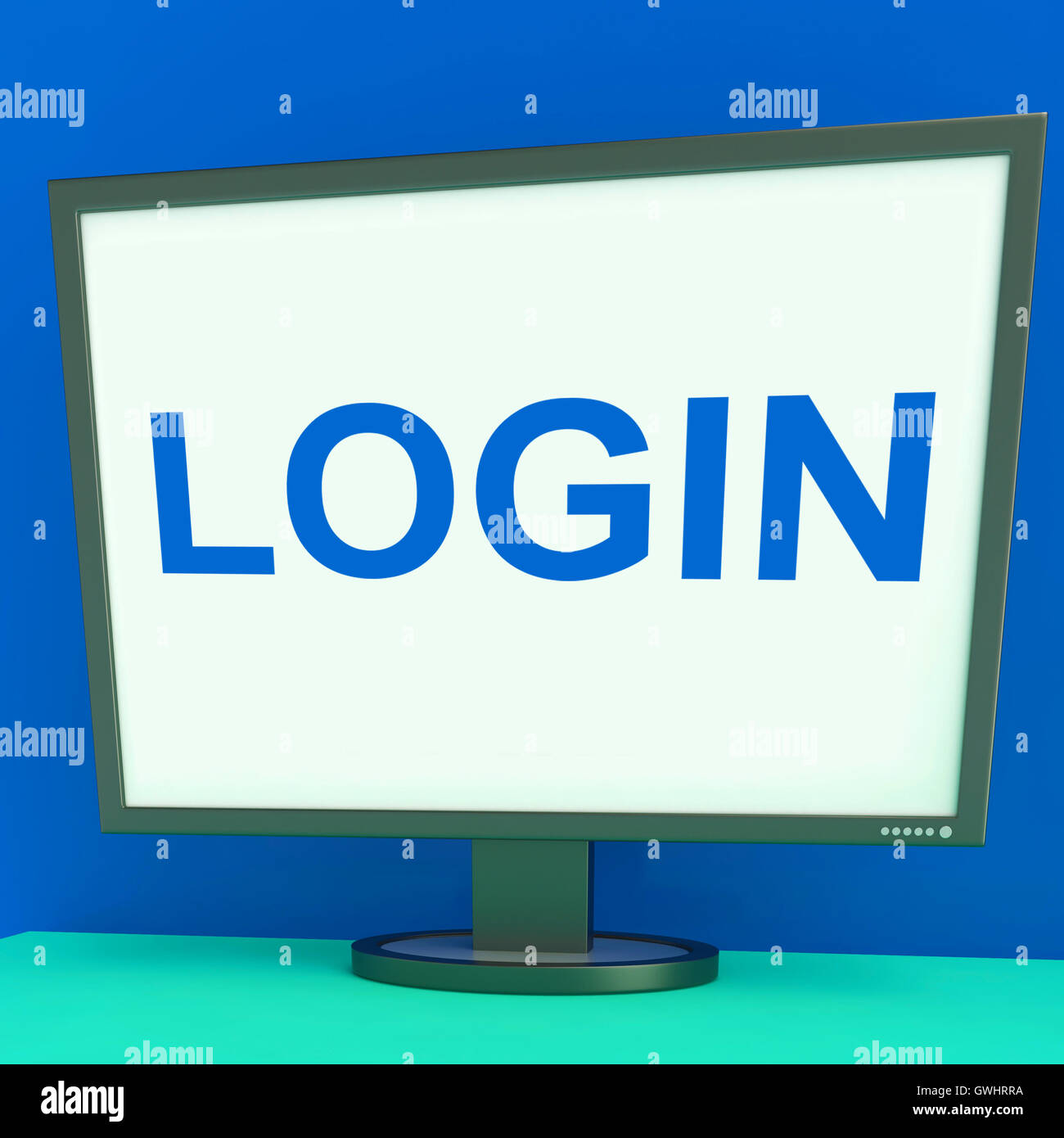 Log In Screen Shows Website Internet Login Security Stock Photo - Alamy