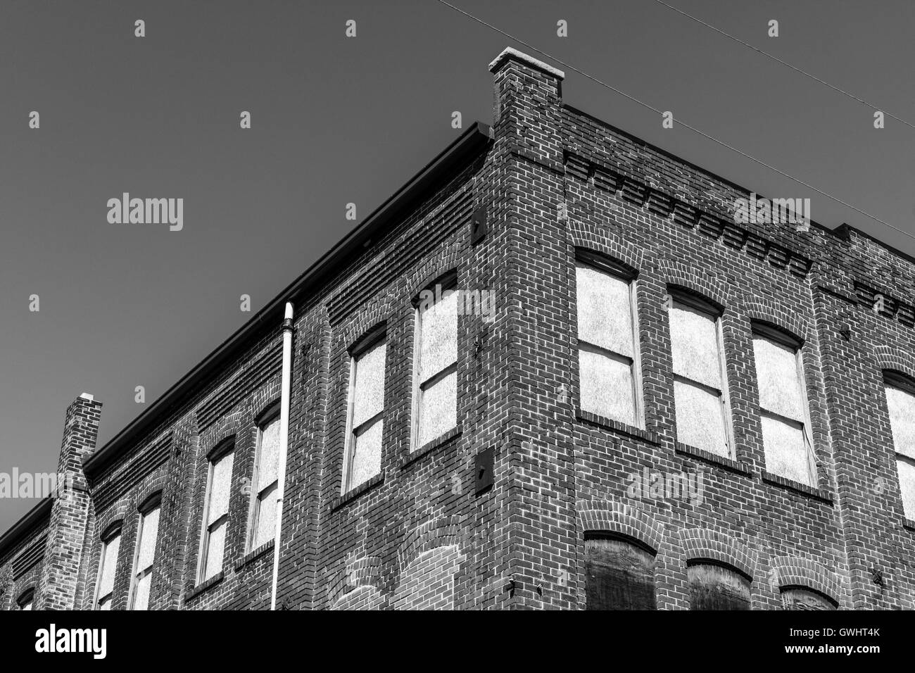 Former Automotive Warehouse Waiting to be Demolished - Urban Blight IV Stock Photo