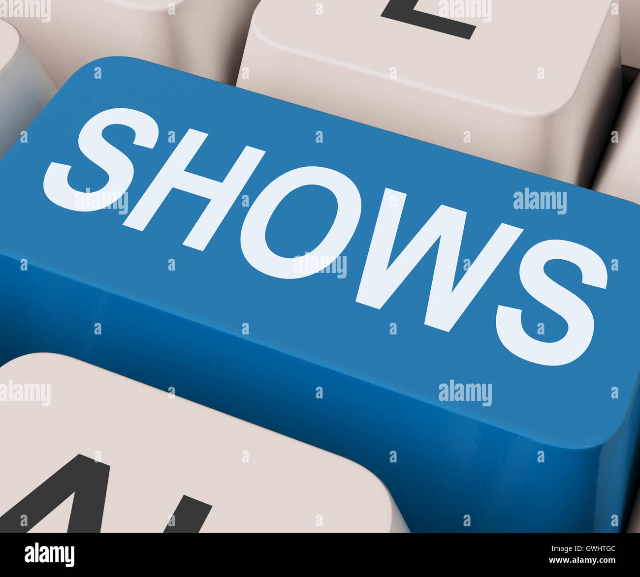 Shows Key Means Musicals Entertainment Or Theater Stock Photo