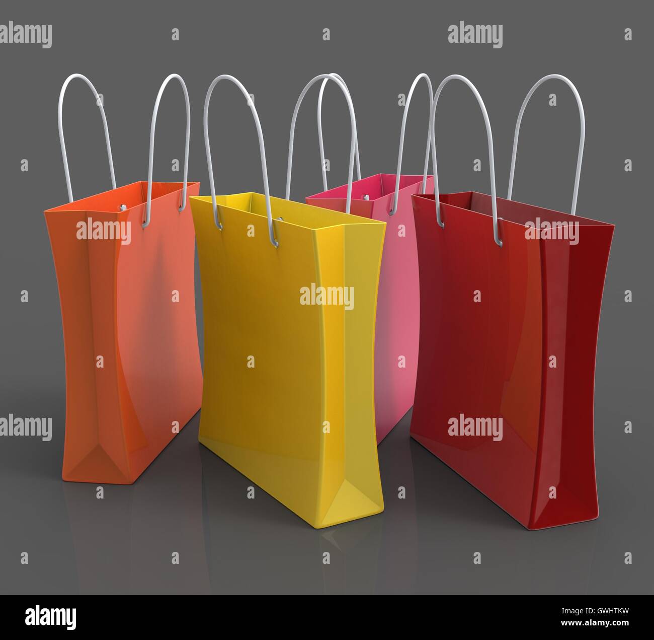 Shopping Bags Showing Retail Shop Stock Photo Alamy