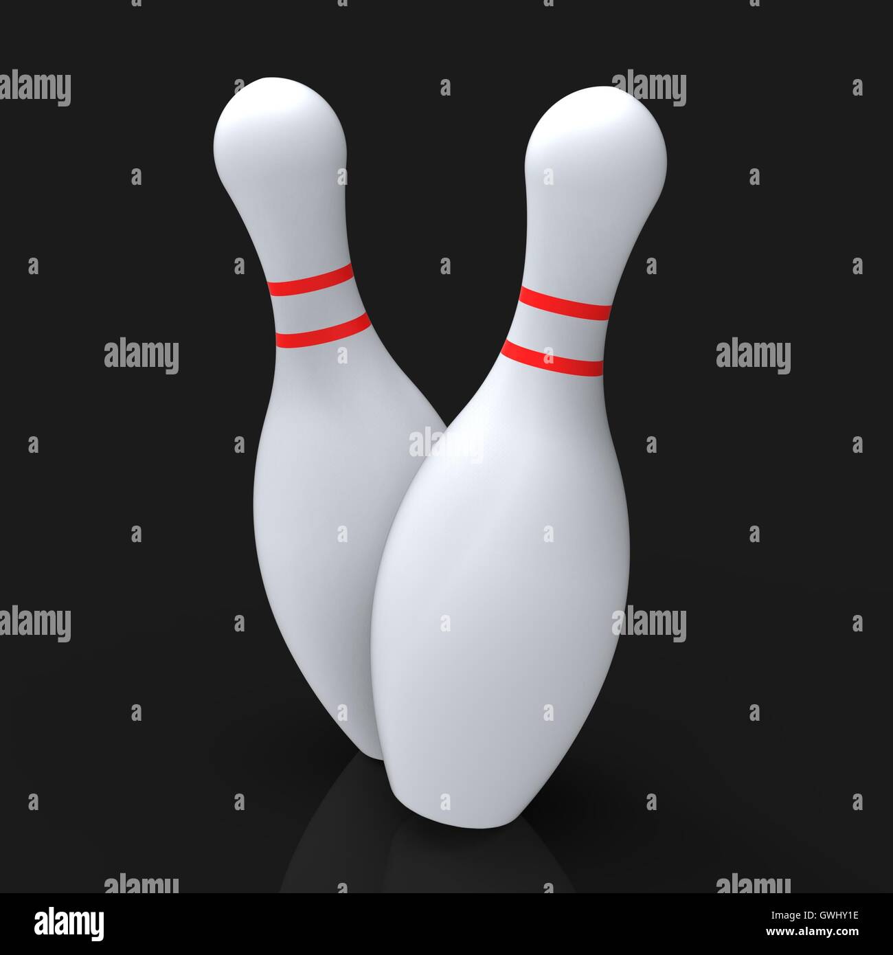 Bowling Pins Show Skittles Game Stock Photo Alamy