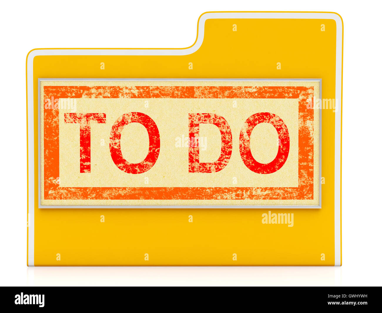 To Do File Shows Organizing And Planning Tasks Stock Photo