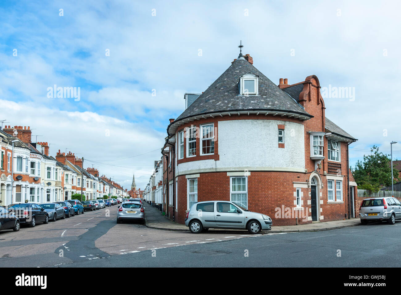 Holly road Northampton Stock Photo Alamy
