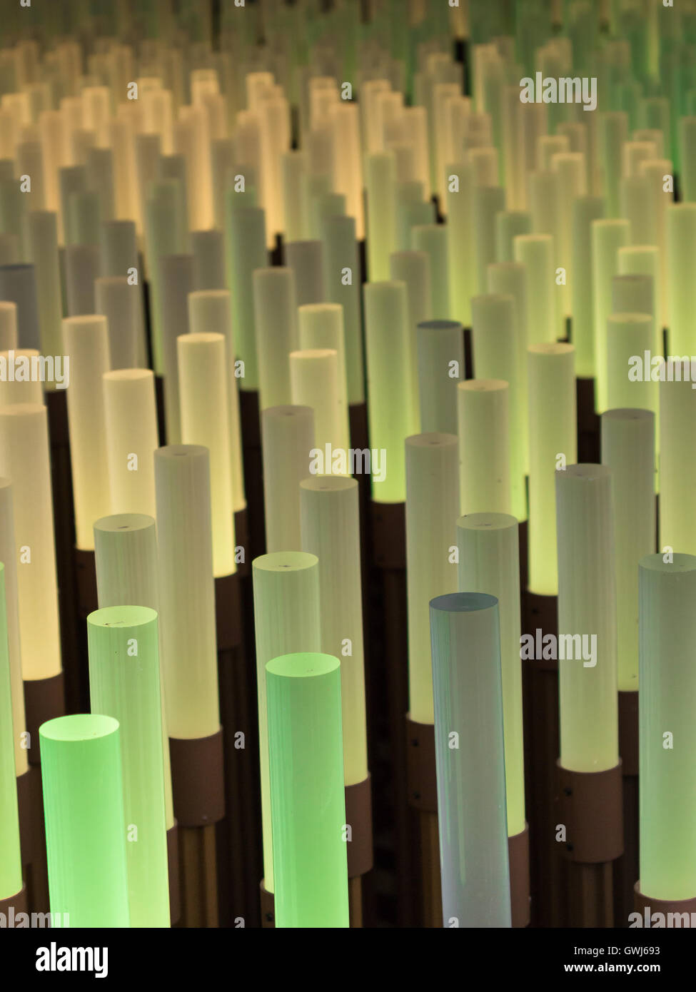 Lighting Installation For the 2015 Milan EXPO China Pavilion: Field of Hope Stock Photo