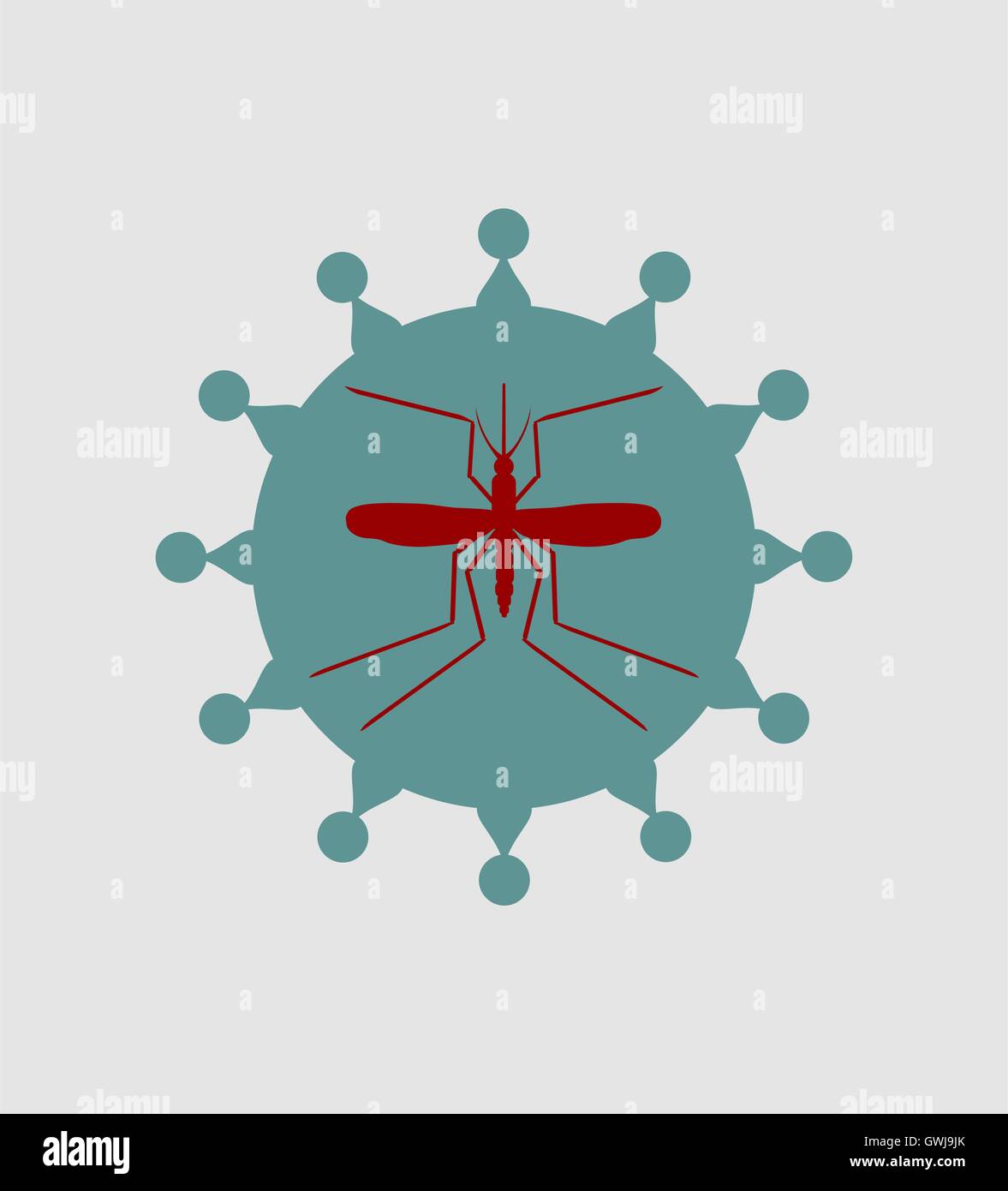 Mosquito and virus icons Stock Vector Image & Art - Alamy