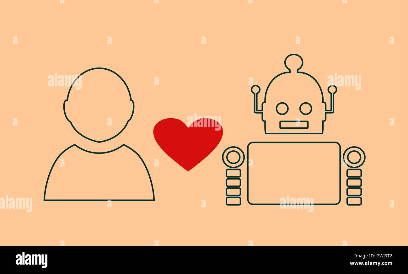 Relational Robot Human and robot relationships Stock Vector Image & Art - Alamy