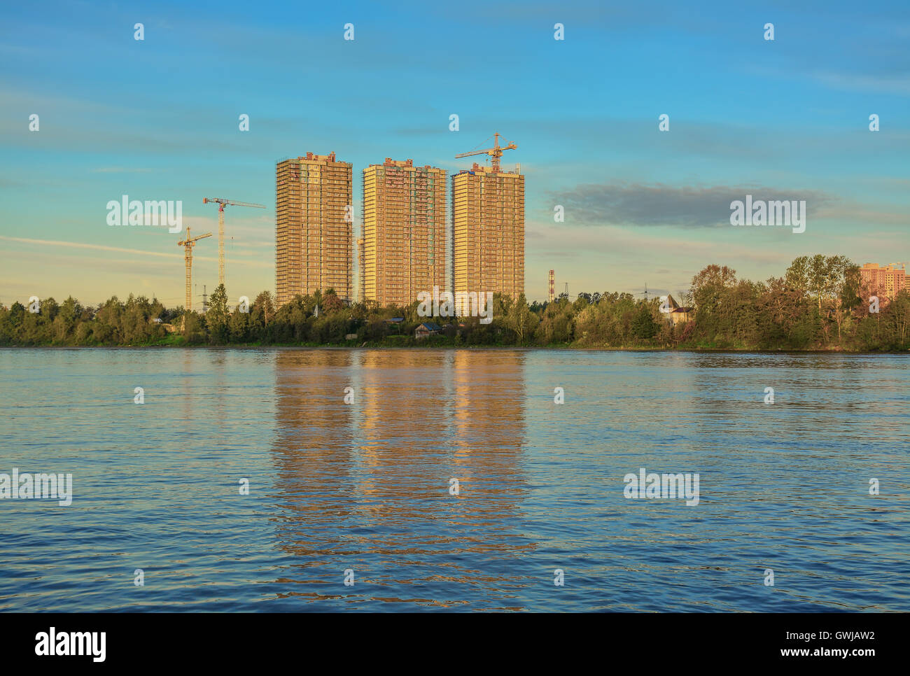Left Bank High Rise Bank high rise buildings hi-res stock photography and images - Alamy