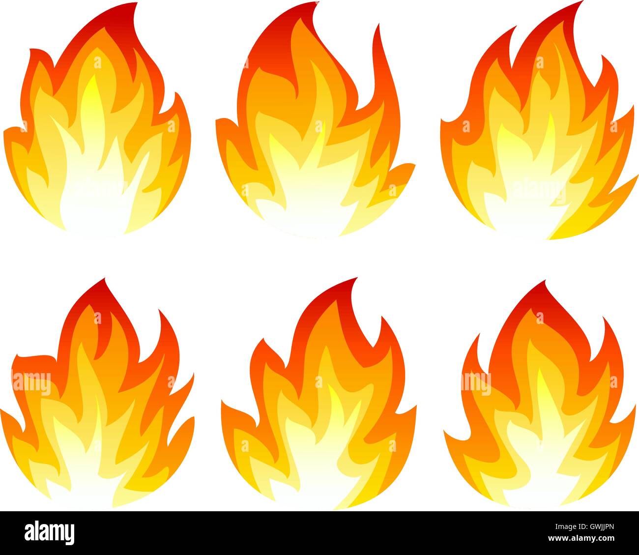 Six fire icon Stock Vector Image & Art - Alamy