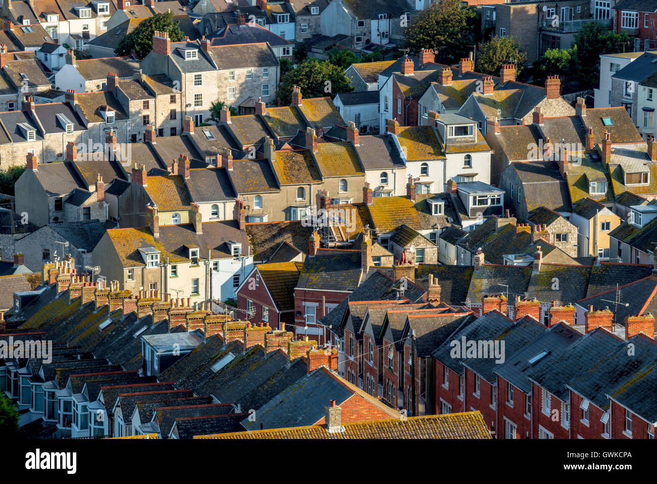 Terraced housing Stock Photo