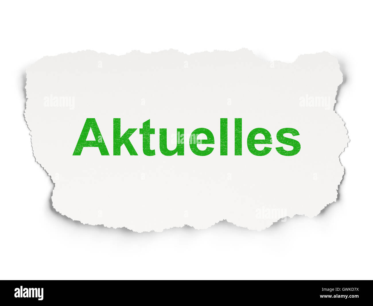 News concept: Aktuelles(german) on Paper background Stock Photo