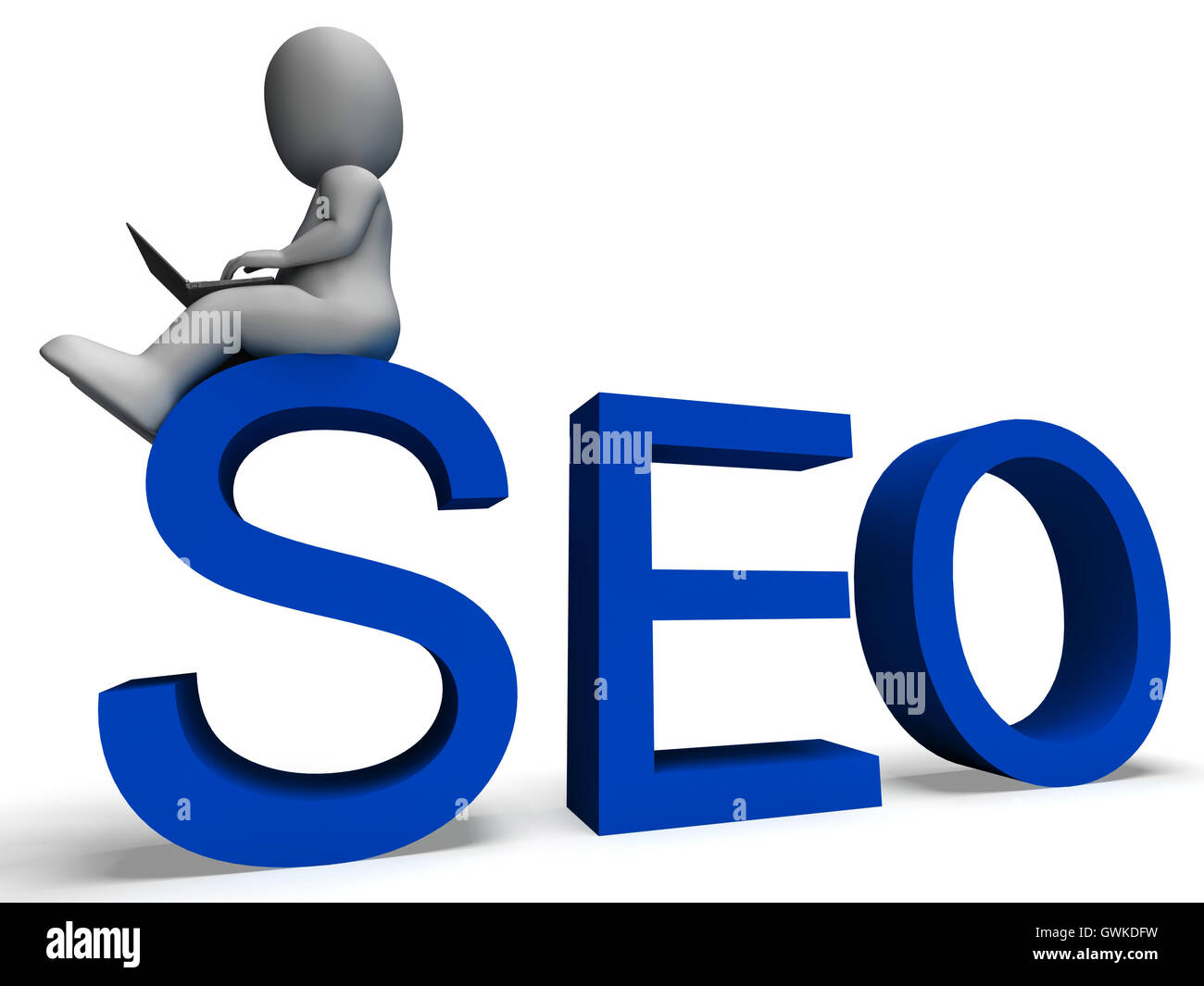 Seo Showing Search Engine Optimization Stock Photo