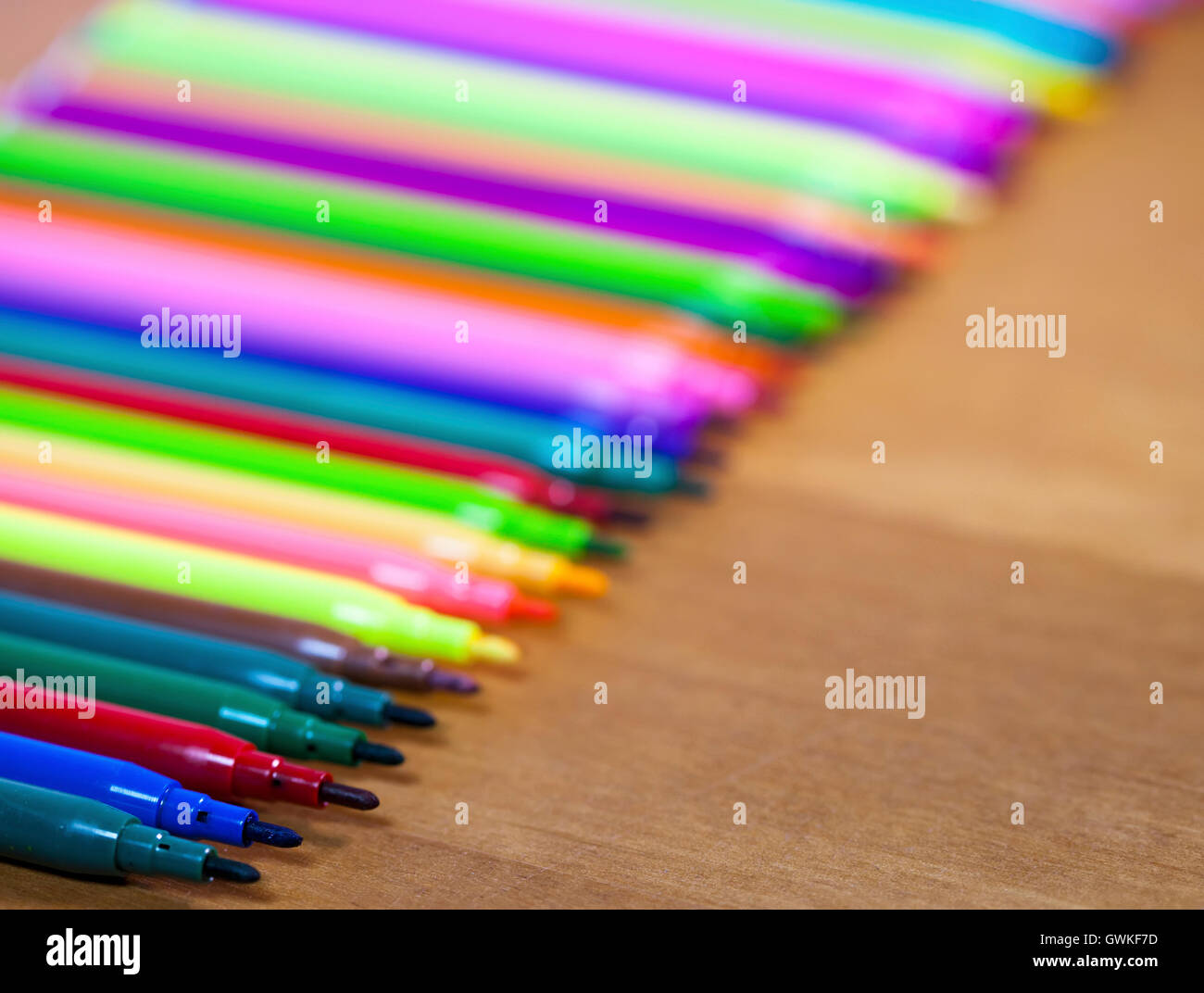 Color felttip pens Stock Photo Alamy