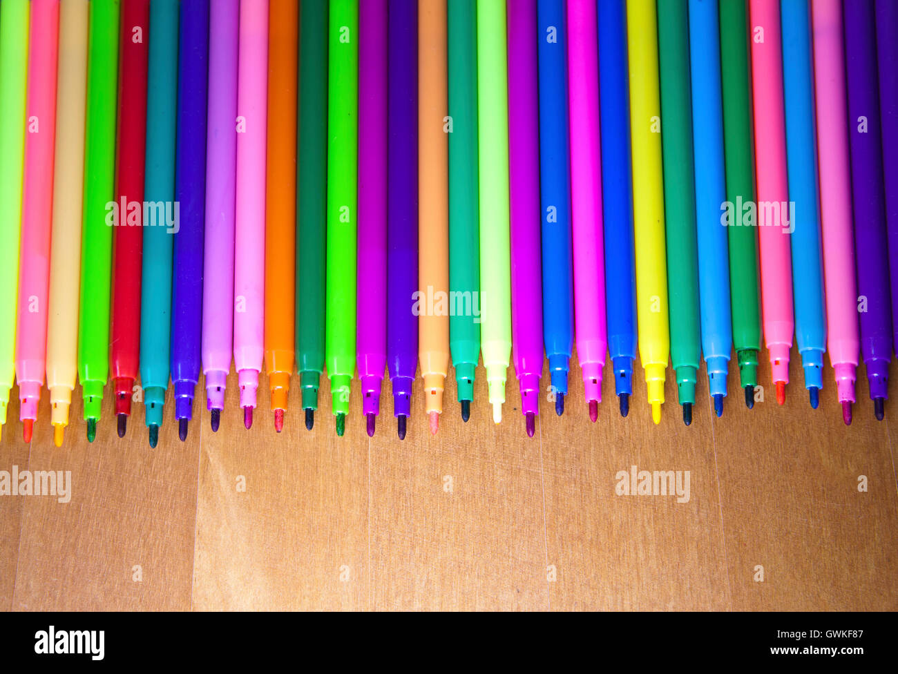 Color felttip pens Stock Photo Alamy