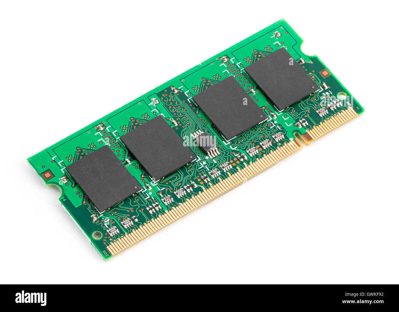 laptop memory stick isolated on a white background Stock Photo