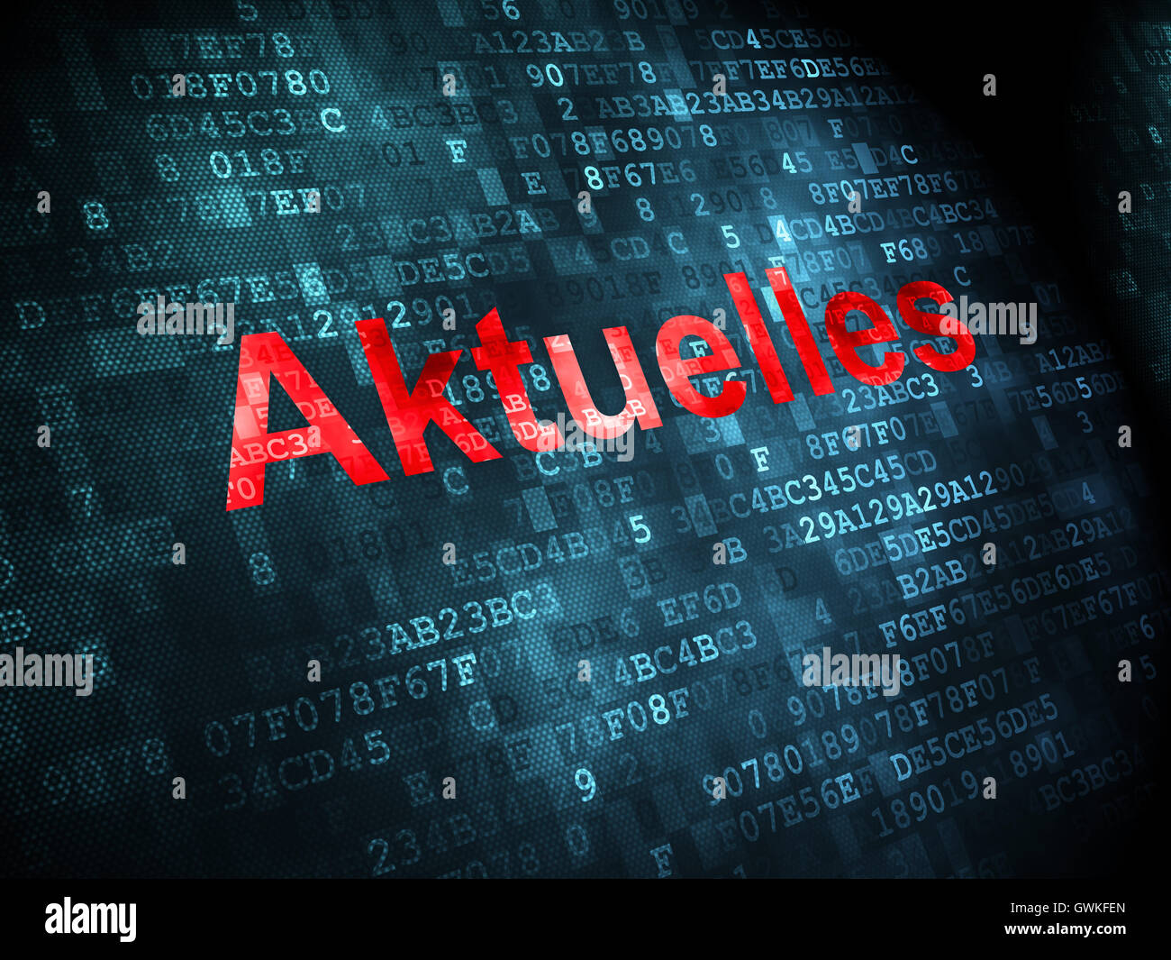 News concept: Aktuelles(german) on digital background Stock Photo