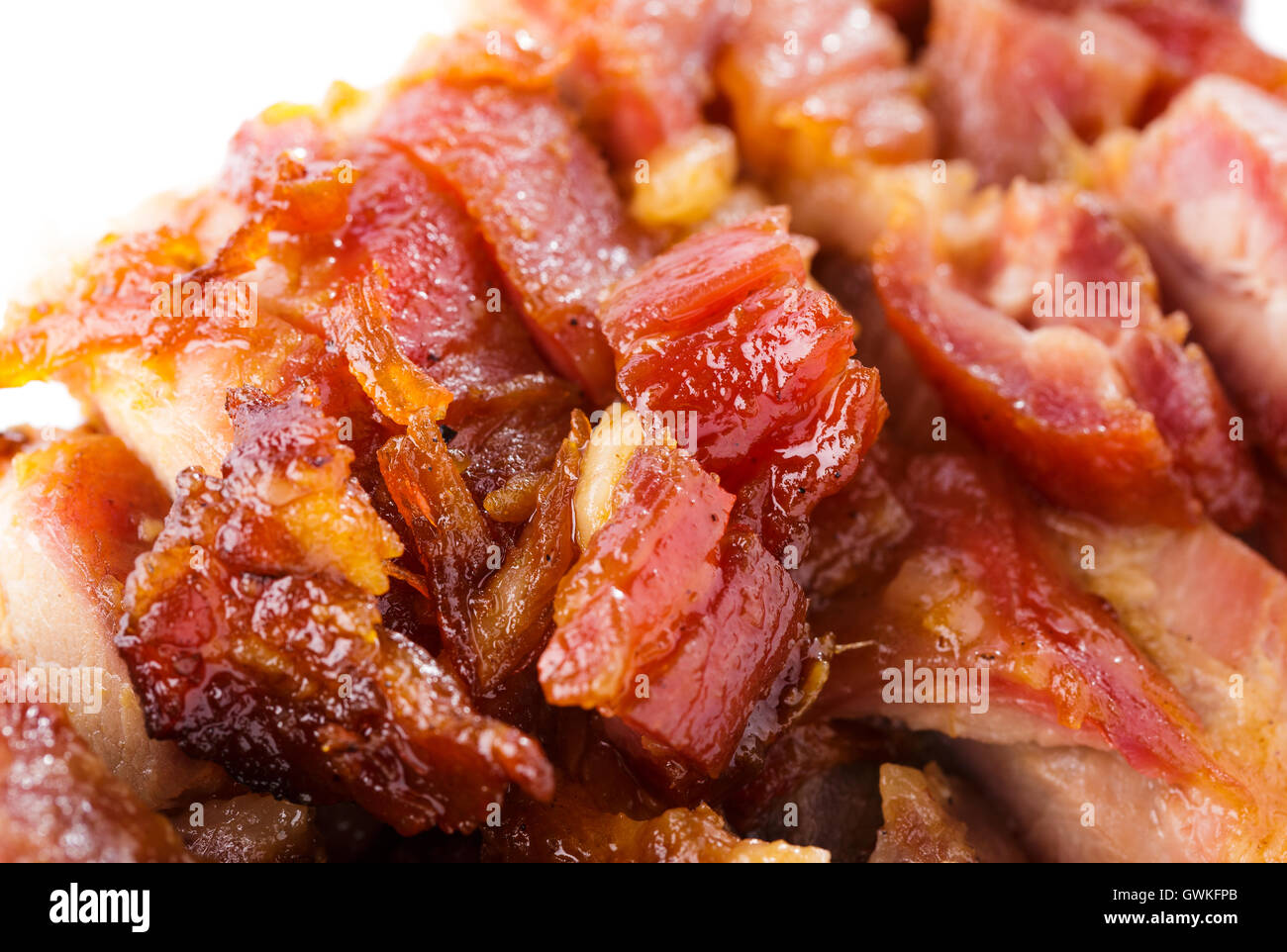 Chinese cuisine barbecue pork Stock Photo