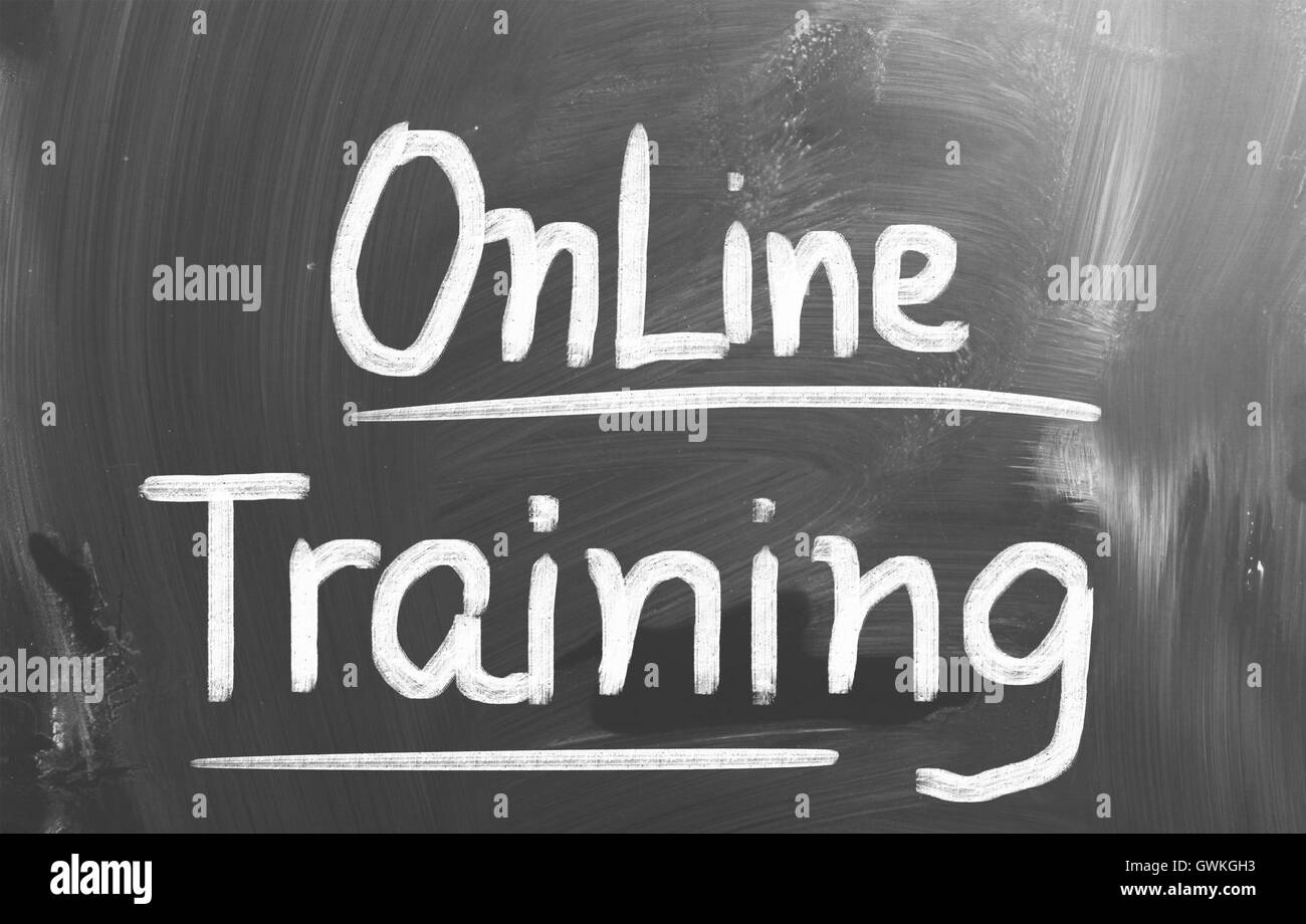 Online Training Concept Stock Photo