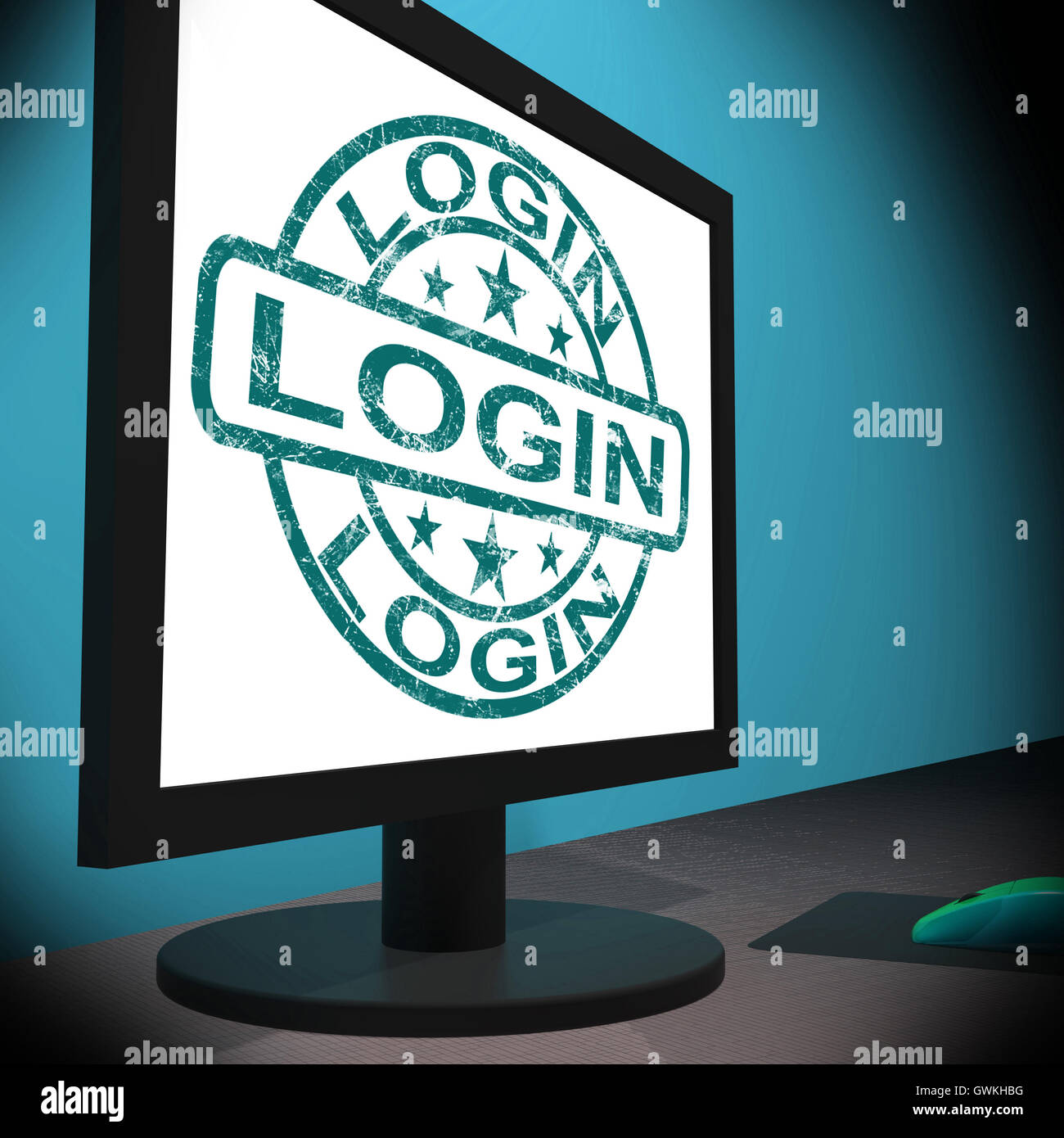 Login Screen Shows Web Internet Log In Security Stock Photo - Alamy